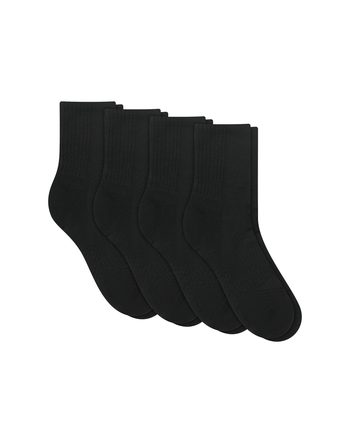 Hanes Moves Impact Zone Men's Socks Pack, 4-Pair Pack, Cushioned X-Temp Moisture-Wicking Socks