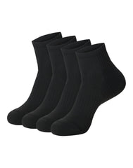 Hanes Moves Impact Zone Men's Ankle Socks Pack, 4-Pair Pack, Cushioned X-Temp Moisture-Wicking Socks