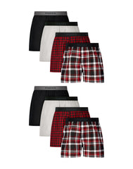 Hanes Boys' Underwear Boxers Pack, 8-Pack, Moisture-Wicking Cotton Blend