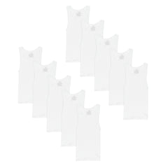Hanes Boys' Undershirt Tank Top Pack, 10-Pack, Moisture-Wicking