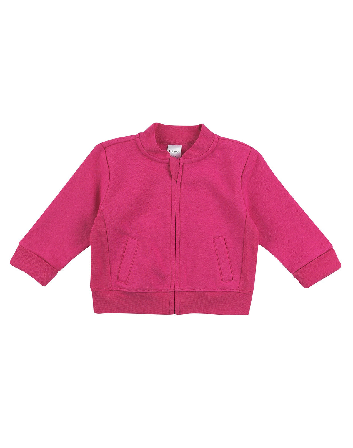 Hanes Zippin Baby Fleece Full-Zip Jacket, Adjustable Cuffs, Boys & Girls