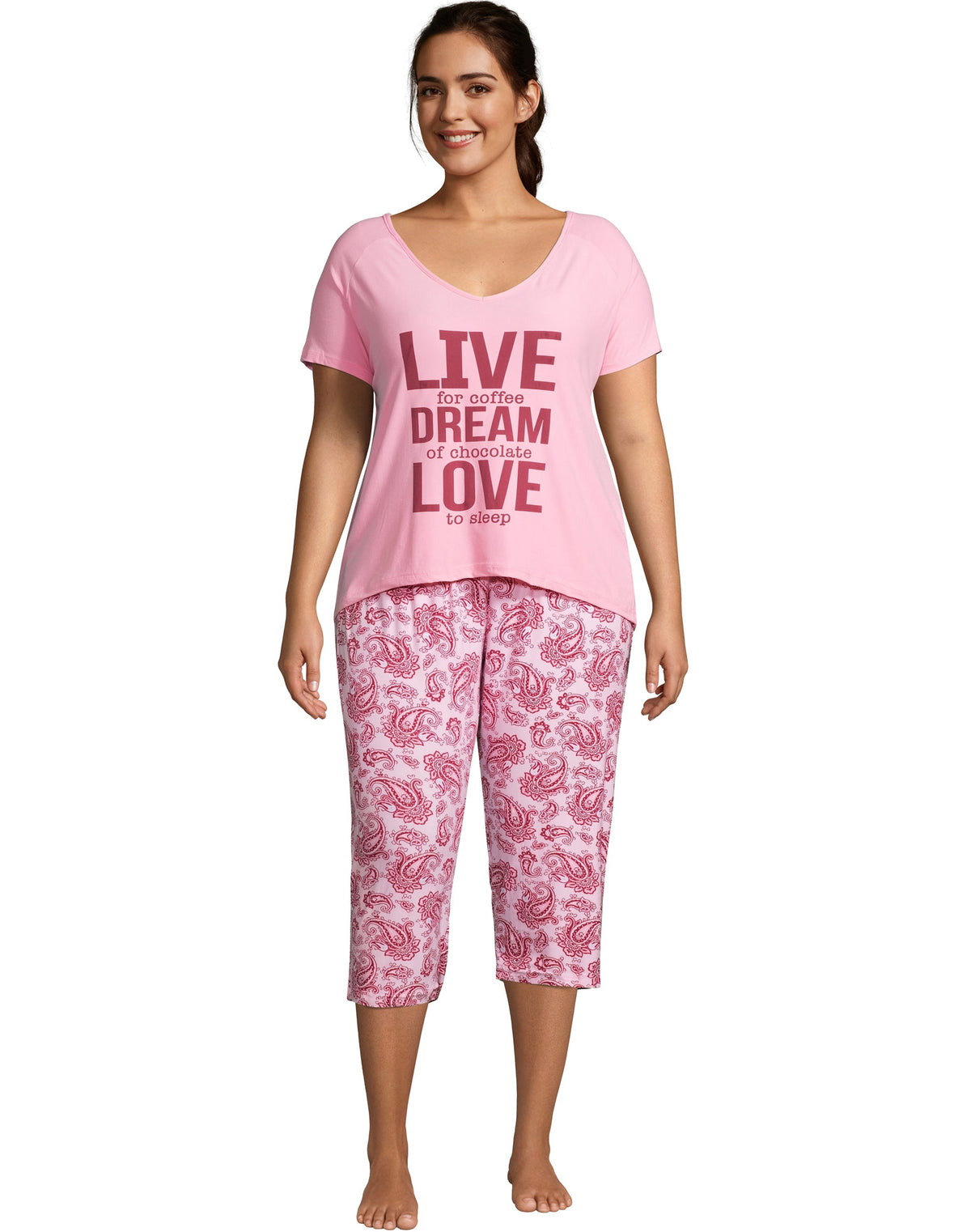 Live Dream Love Capri Plus Capri Sleep Set