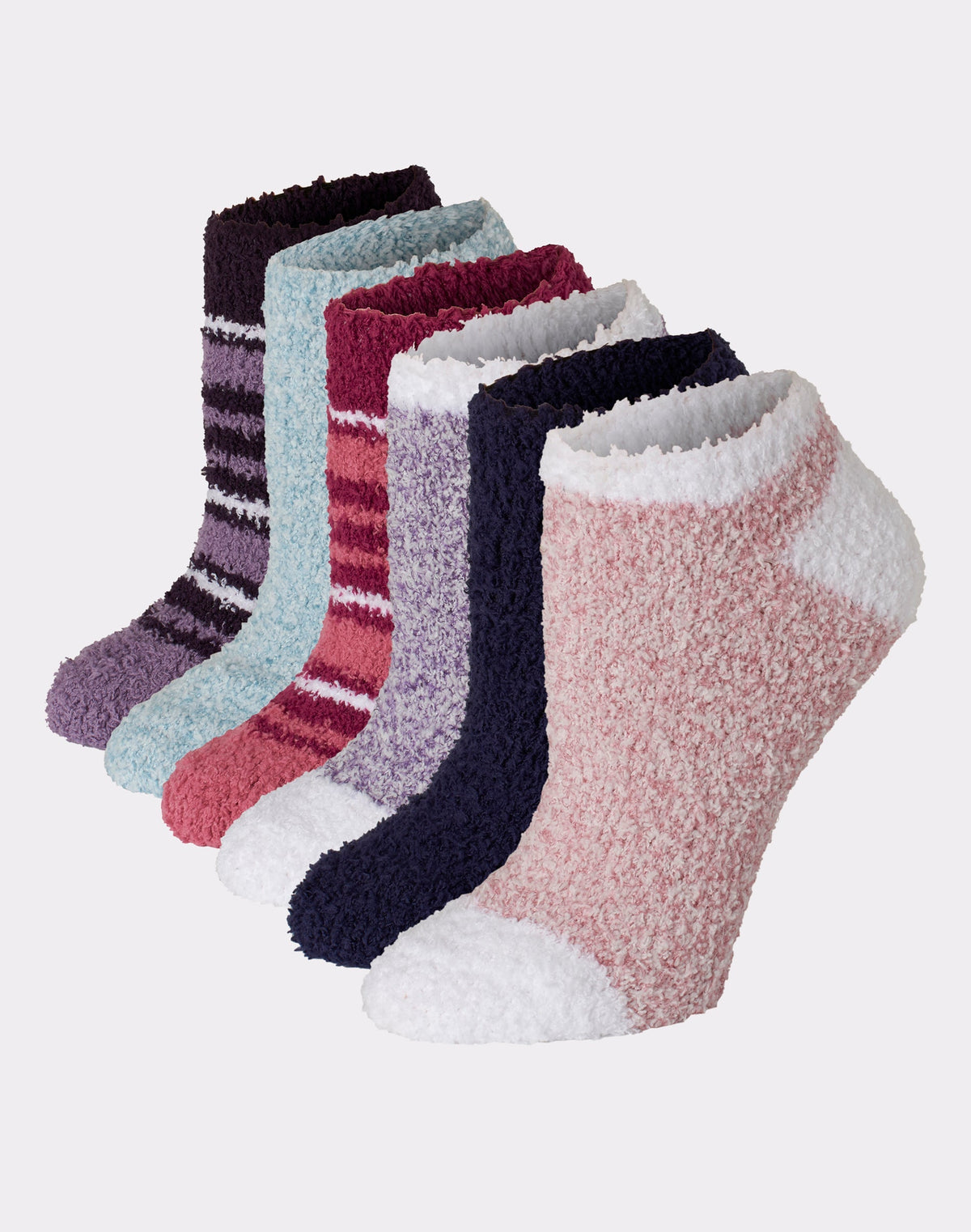 Hanes Women's Cozy No Show Socks. Assorted, 6-Pairs
