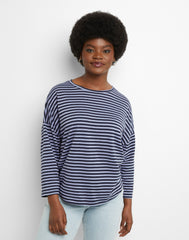 Hanes Essentials Women's Cotton T-Shirt, Three-Quarter Sleeve