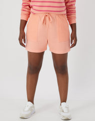 Hanes Women's Garment Dyed French Terry Shorts, 5" (Plus Size)