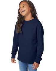 Hanes Kids' Garment Dyed Long Sleeve T-Shirt