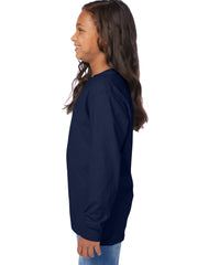 Hanes Kids' Garment Dyed Long Sleeve T-Shirt