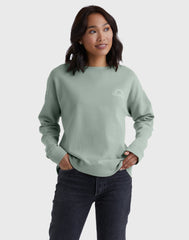 Hanes Women's Garment Dyed Fleece Sweatshirt, C'est La Vie