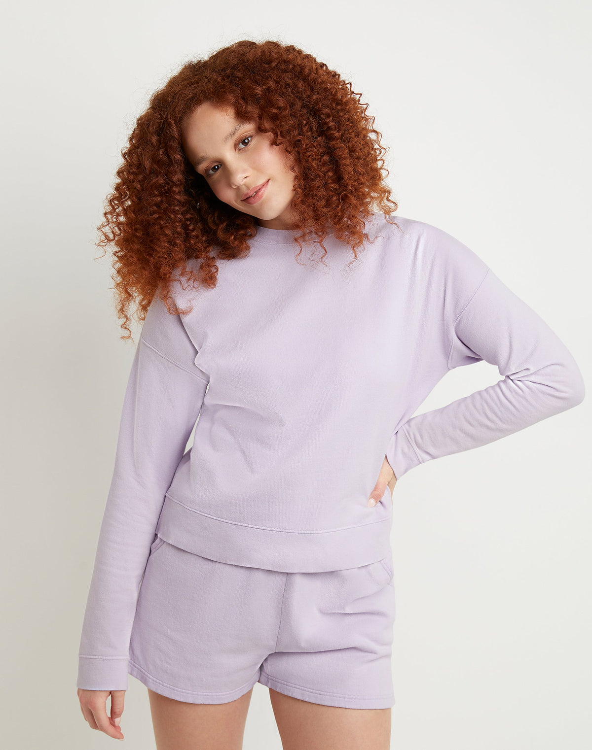 Hanes Women's Garment Dyed Fleece Sweatshirt