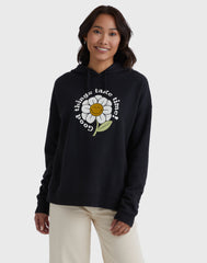 Hanes Women's Garment Dyed Graphic Fleece Hoodie, Good Things Take Time