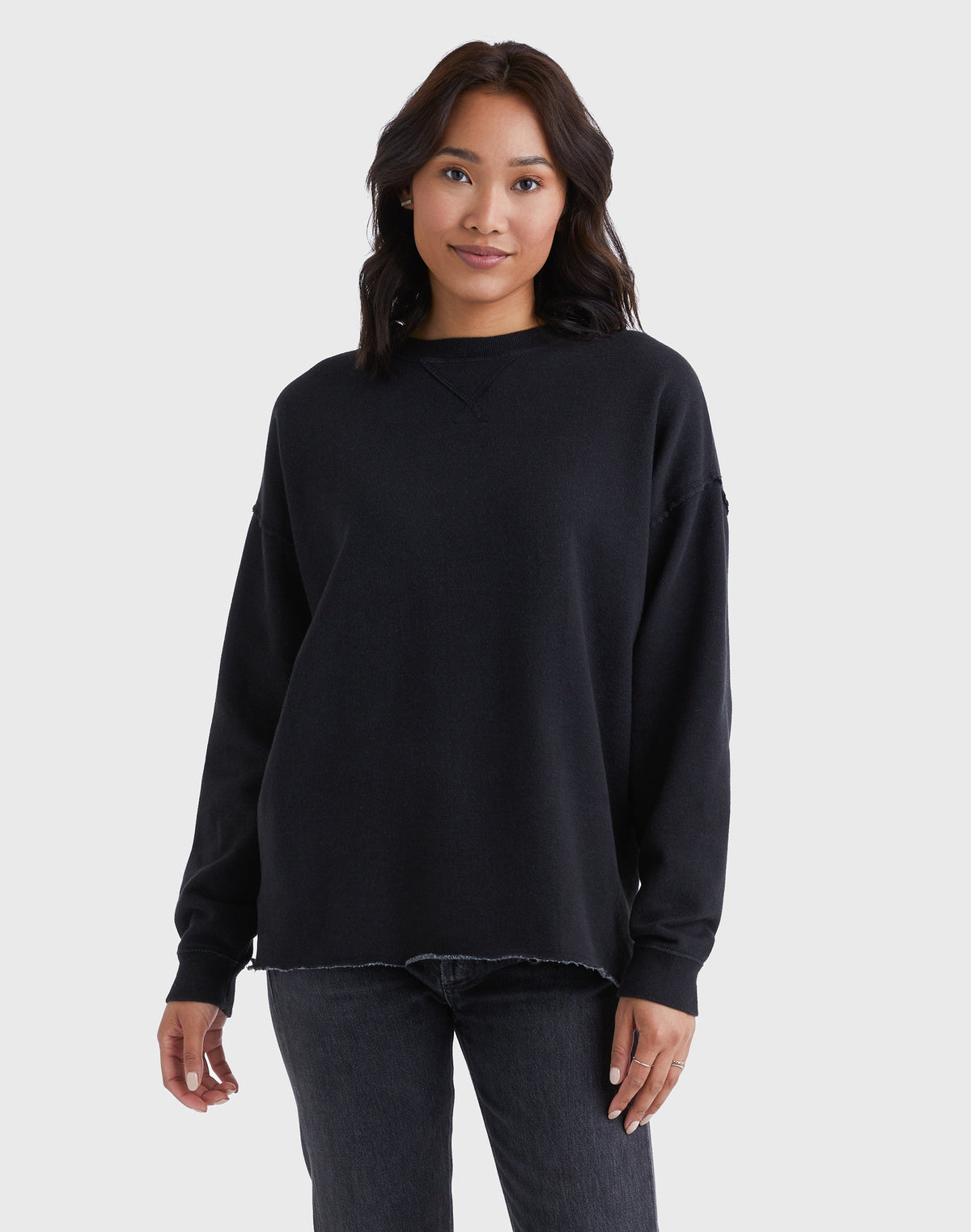 Hanes Women's Garment Dyed Sweeper Sweatshirt