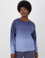 Hanes Women's Garment Dyed Sweatshirt, Ombre Dye