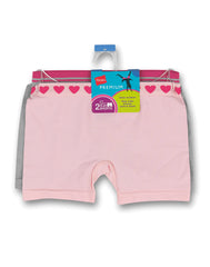 Hanes Premium Girls' Playshorts 2-Pack