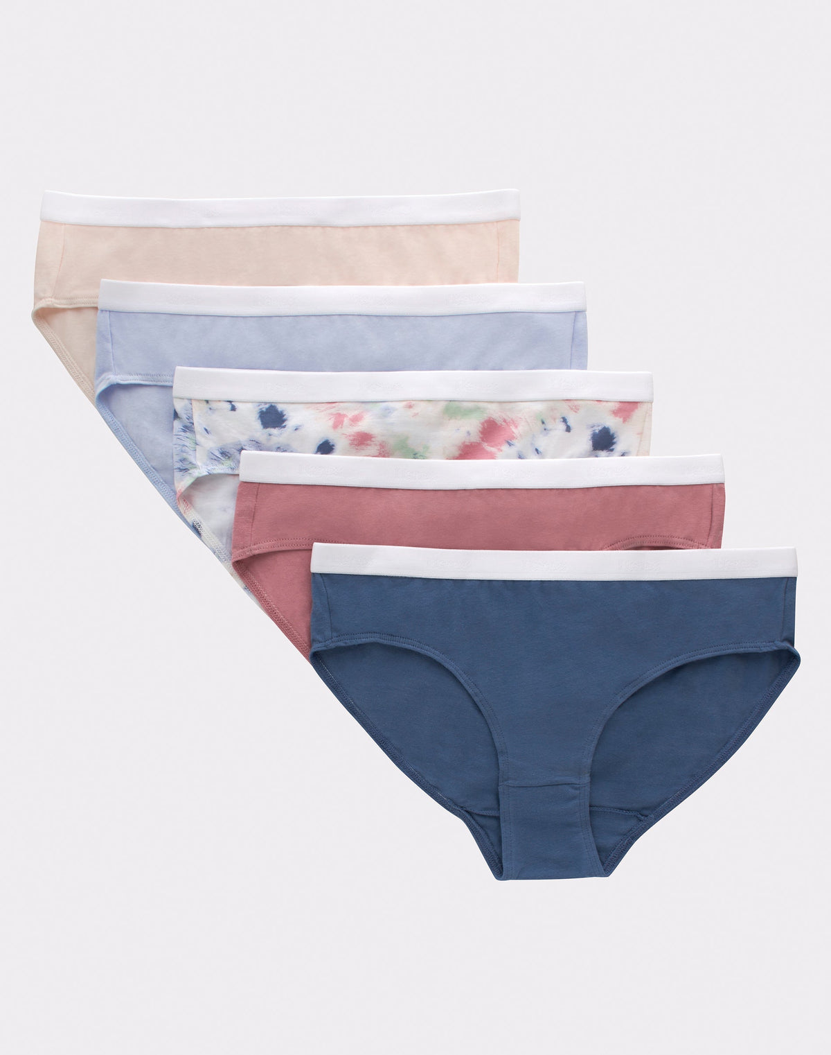 Hanes Originals Girls' Tween Hipster Underwear, Fashion Assorted, 5-Pack