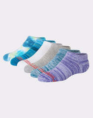 Hanes Originals Girls' No Show Socks, Moisture-Wicking, 6-Pairs