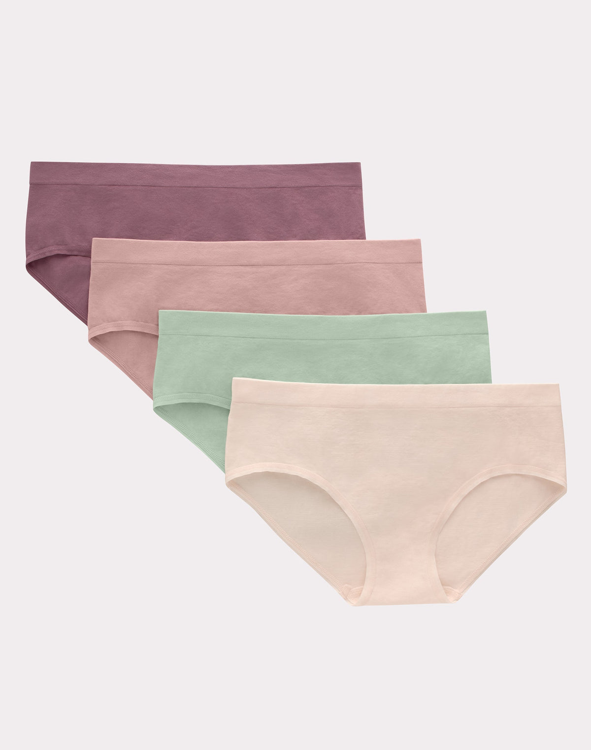 Hanes Girls' Tween Underwear Seamless Hipster Pack, Assorted, 4-Pack