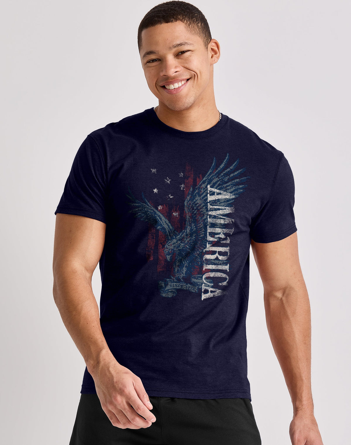 Hanes Men's Eagle America Graphic Tee