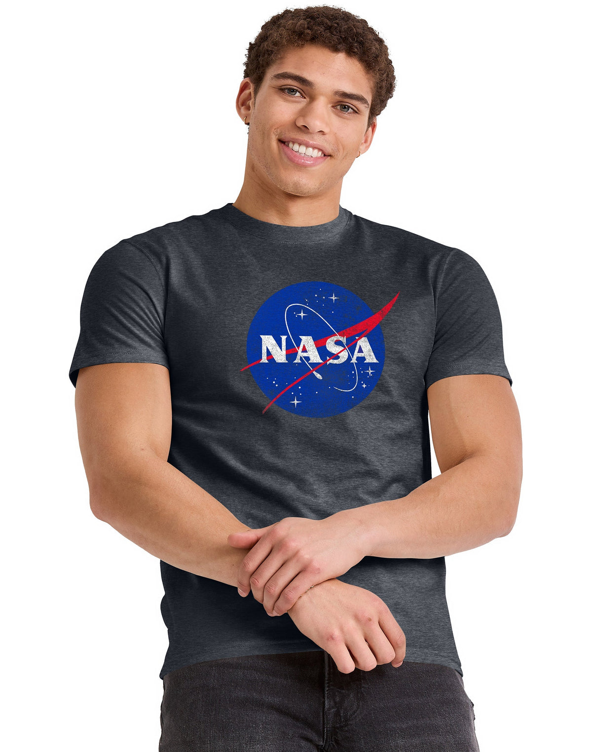 Hanes Men's Nasa Meatball Graphic Tee