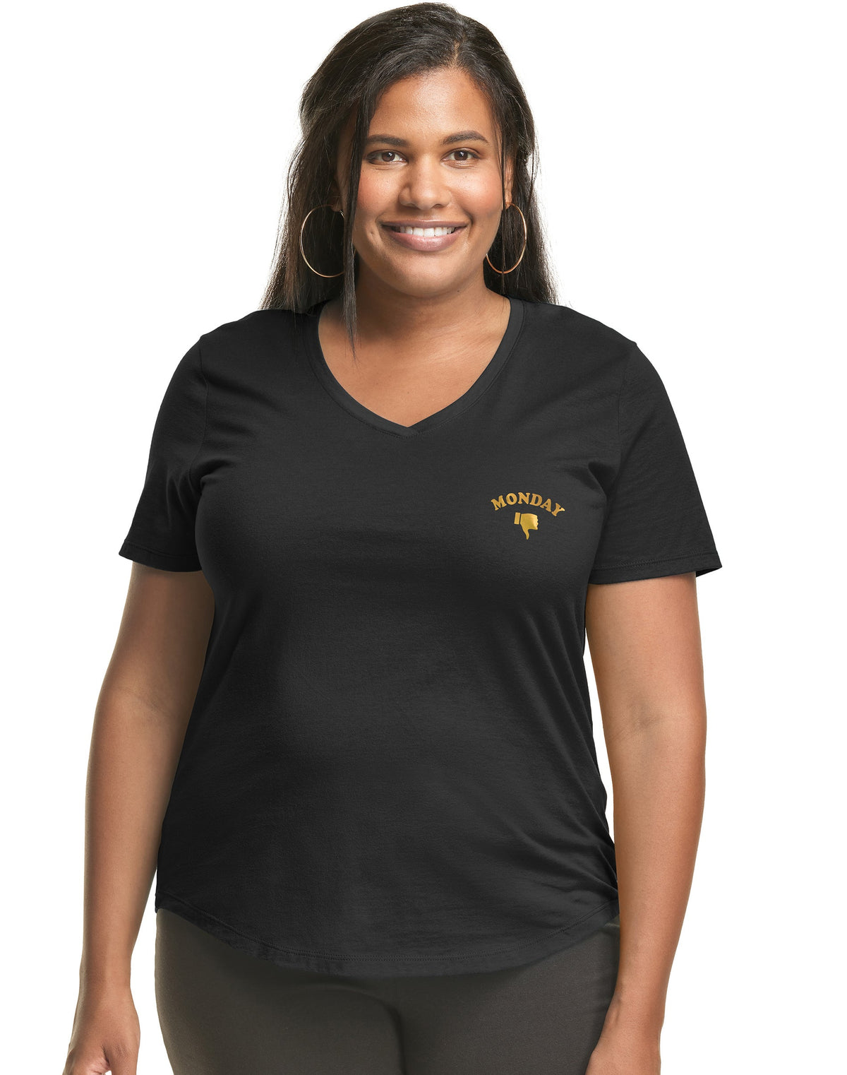 JMS Thumbs Down Short Sleeve Graphic Tee