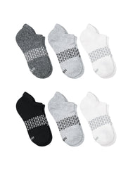 Hanes Absolute Active Boys' No-Show Socks Pack, 6-Pack, Heel Shield, Moisture-Wicking