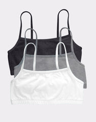 Hanes Women's String Crop Bralette, 3-Pack
