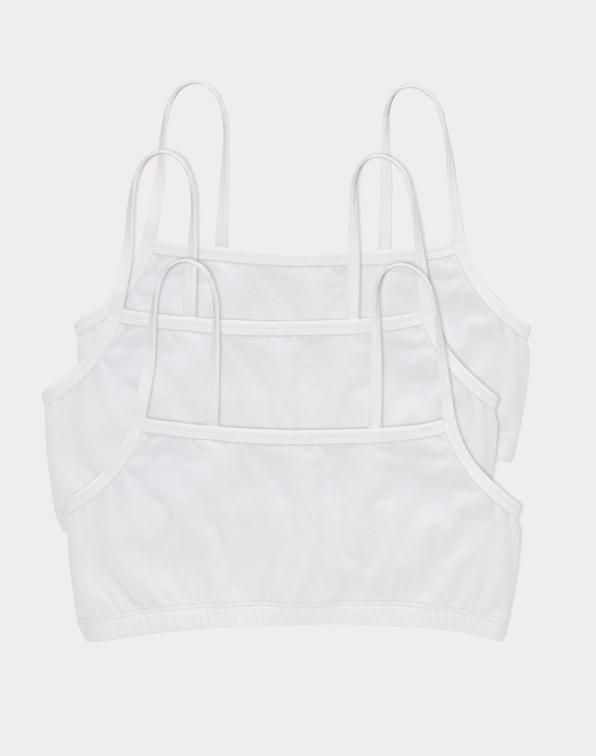 Hanes Women's String Crop Bralette, 3-Pack