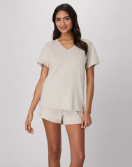 Hanes Originals SuperSoft Comfywear Women's Pajama Set, Loungewear T-Shirt & Sleep Shorts