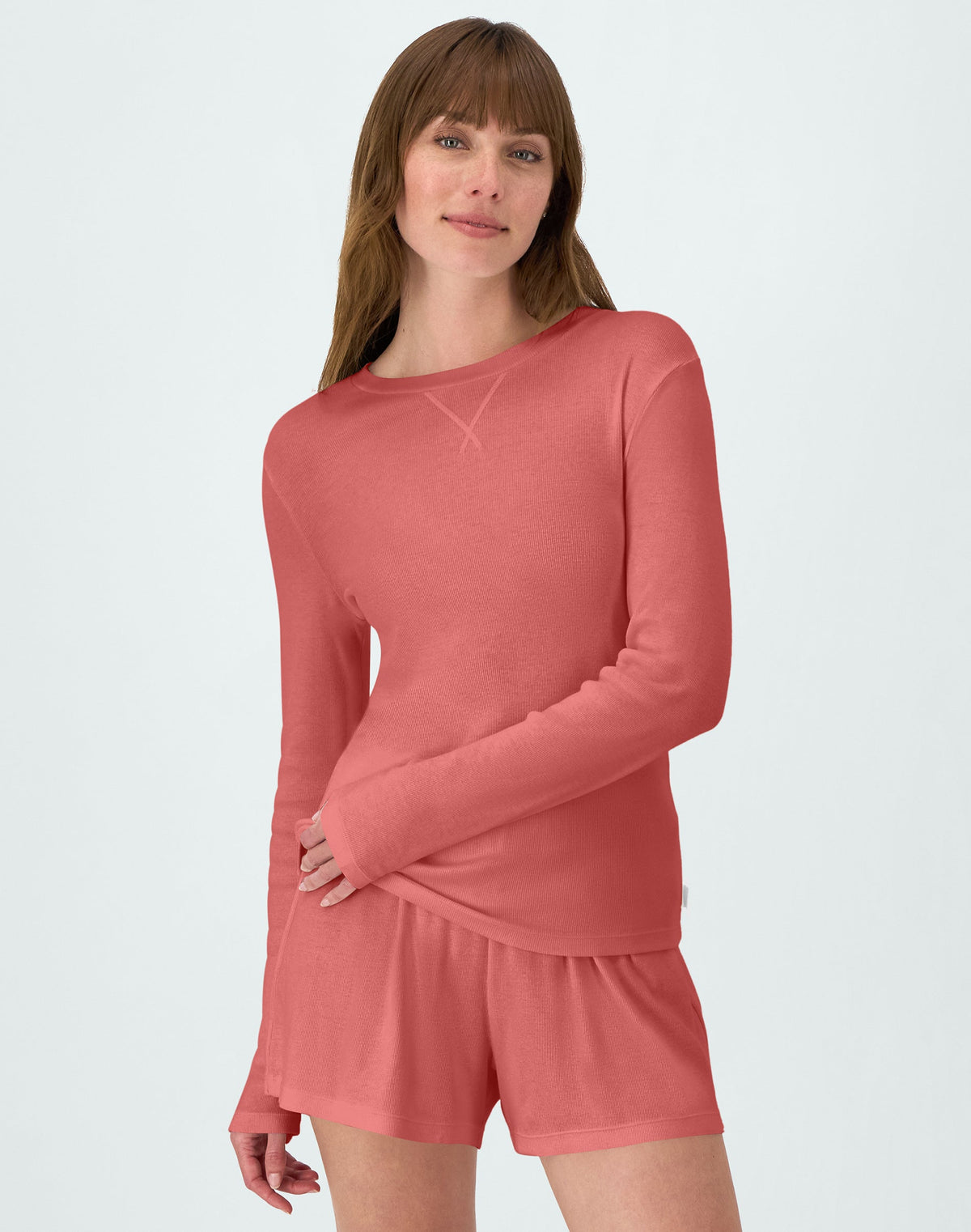 Hanes Originals Women's SuperSoft Comfywear Rib Long Sleeve T-Shirt