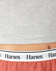 Hanes Originals Comfywear Women's Rib Crop Tank