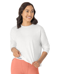 Hanes Originals Comfywear Women's Boxy Long Sleeve T-Shirt