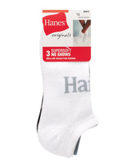 Hanes Originals Men's SuperSoft No Show Socks, 3-Pairs