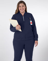 Hanes Comfort Fit Scrubs Women's Scrub Bomber Jacket