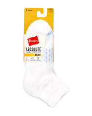 Hanes Absolute Run Women's Ankle Socks, 3-Pairs