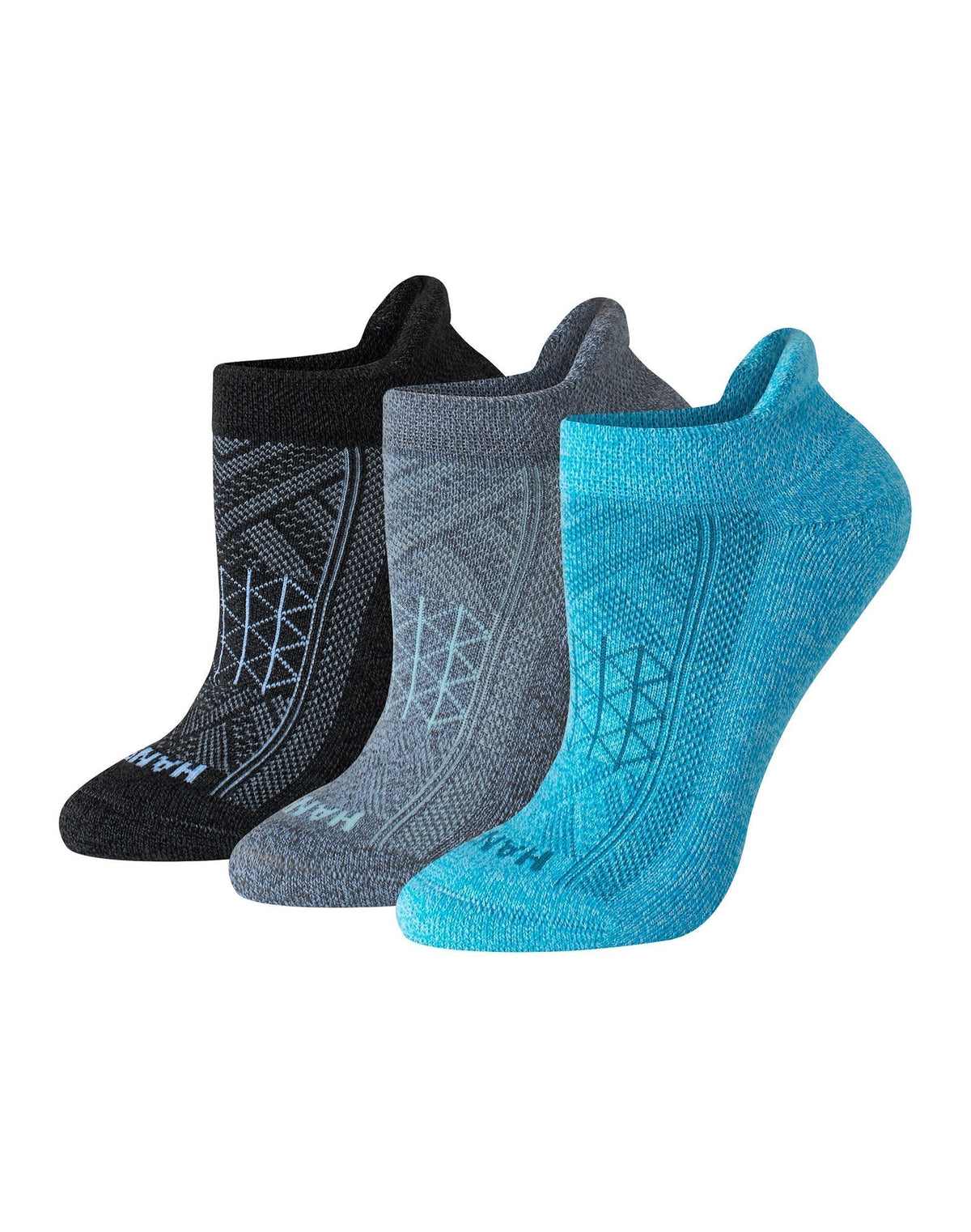 Hanes Absolute Run Women's No Show Tab Socks, 3-Pairs