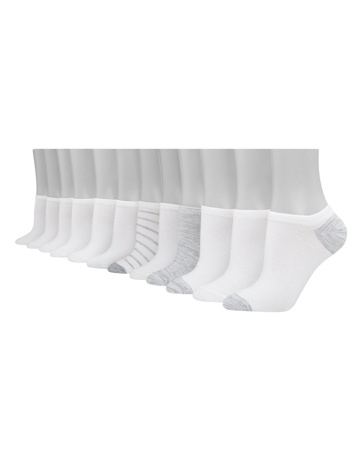 Hanes Women's Lightweight No Show Socks, 12-Pairs