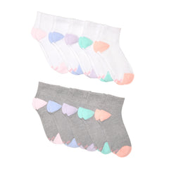 Hanes Moves X-Temp Women's Ankle Socks, 10-Pairs, Shoe Sizes 5-9