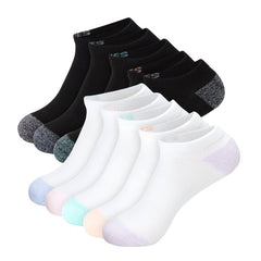 Hanes Moves Women's No Show Socks, X-Temp, Shoe Size 5-9, 10-Pairs