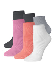 Hanes Originals Women's SuperSoft Ankle Socks, Assorted, Extended Sizes, 6-Pairs