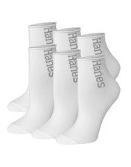 Hanes Originals Women's SuperSoft Mid Crew Socks, Extended Sizes, 6-Pairs