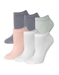 Hanes Originals Women's SuperSoft No Show Socks, Extended Sizes, 6-Pairs