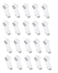 Hanes Men's Cushioned Ankle Socks Pack, 20 Pairs, Moisture Wicking