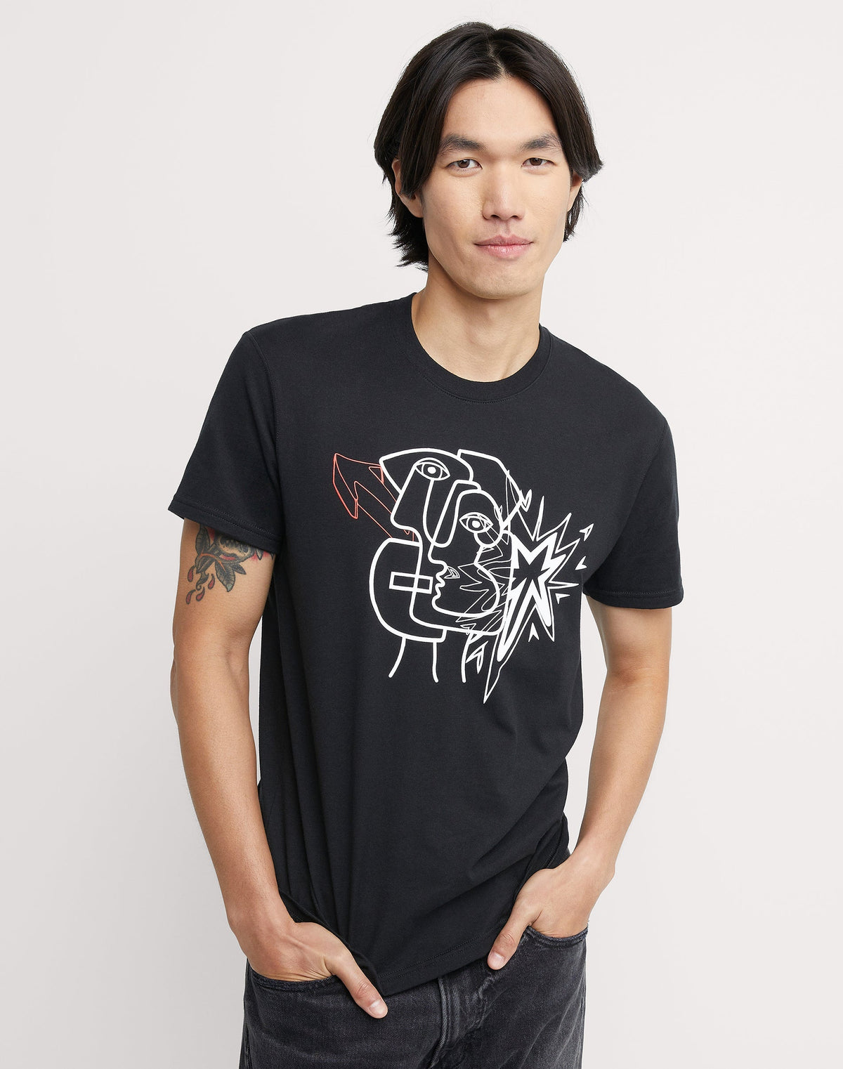 Hanes Men's Cotton Graphic T-Shirt, Graffiti
