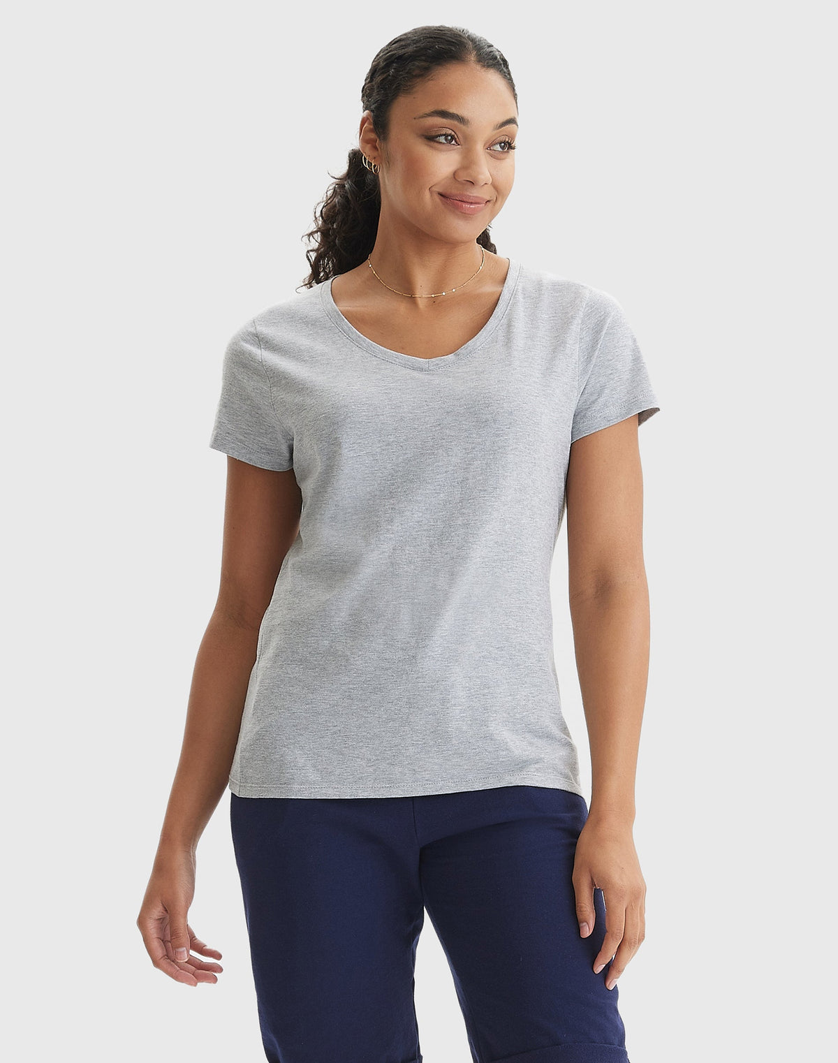 Hanes Women's X-Temp V-Neck T-Shirt