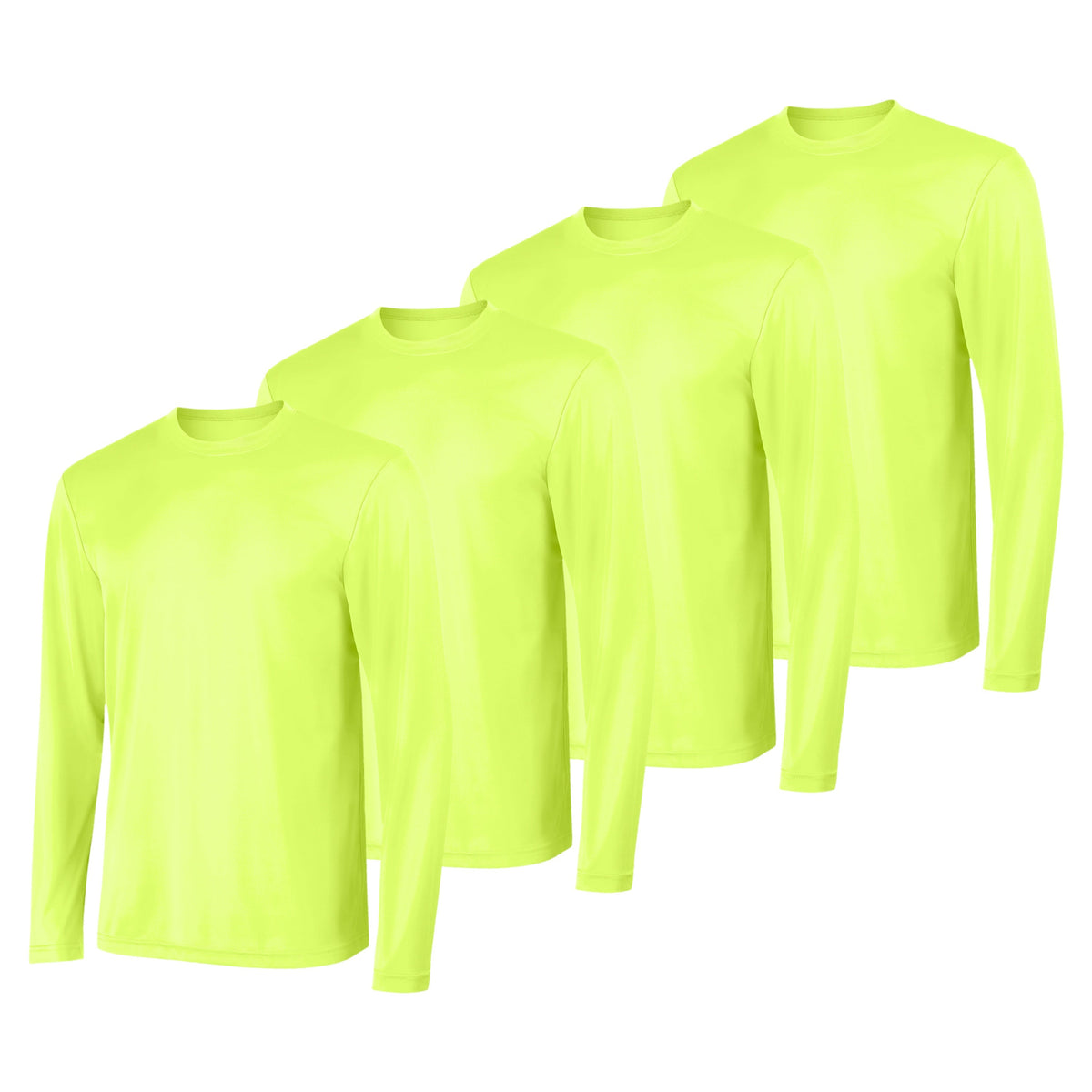 Hanes Sport Cool DRI Men's Performance Long Sleeve T-Shirt, Value 4-Pack