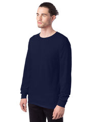 Hanes Essentials Men's Cotton Long Sleeve T-Shirt, 2-Pack