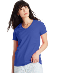 Hanes Essentials Women's Cotton V-Neck T-Shirt, 2-Pack
