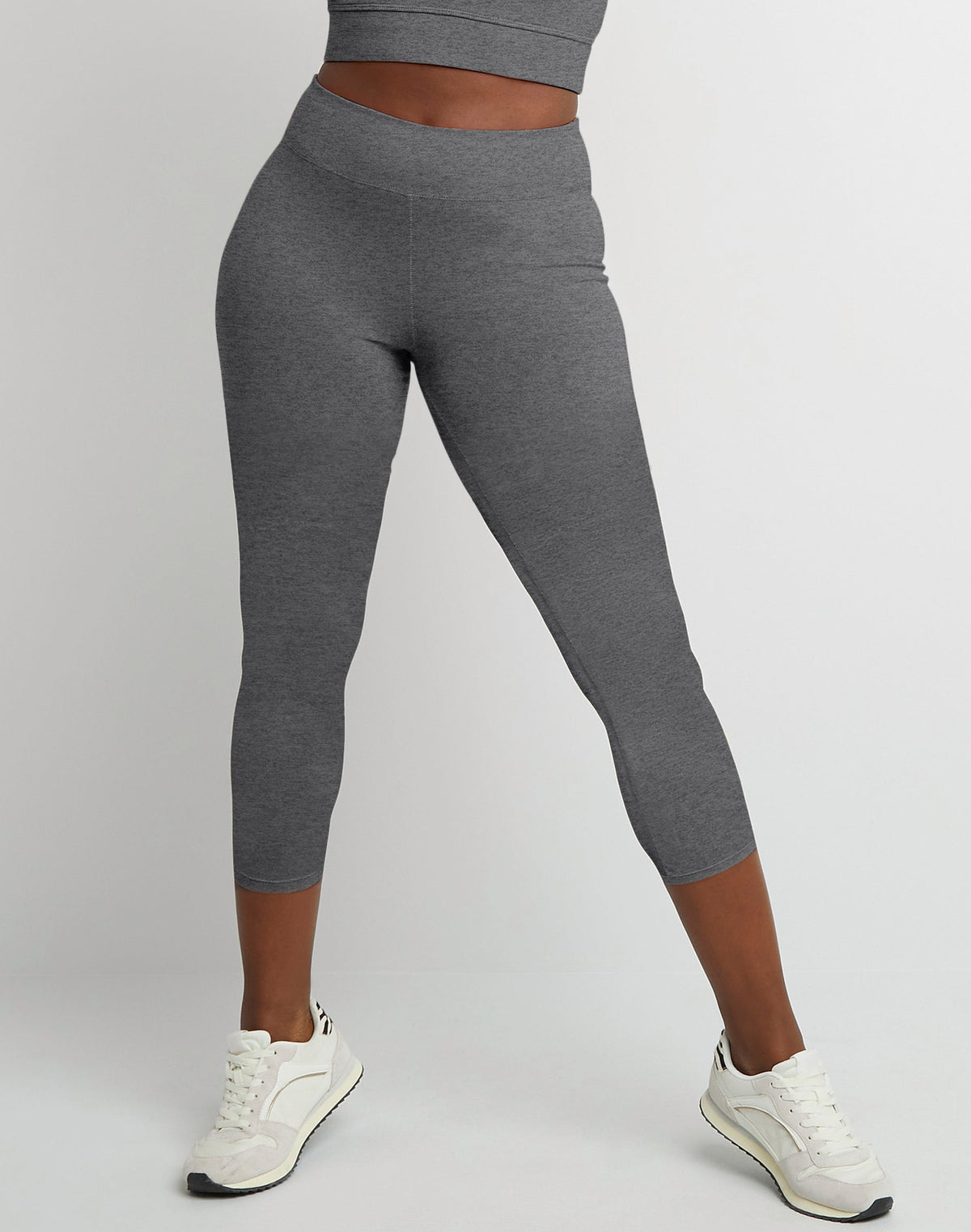 Hanes Women's Stretch Jersey Capri Leggings, 21"