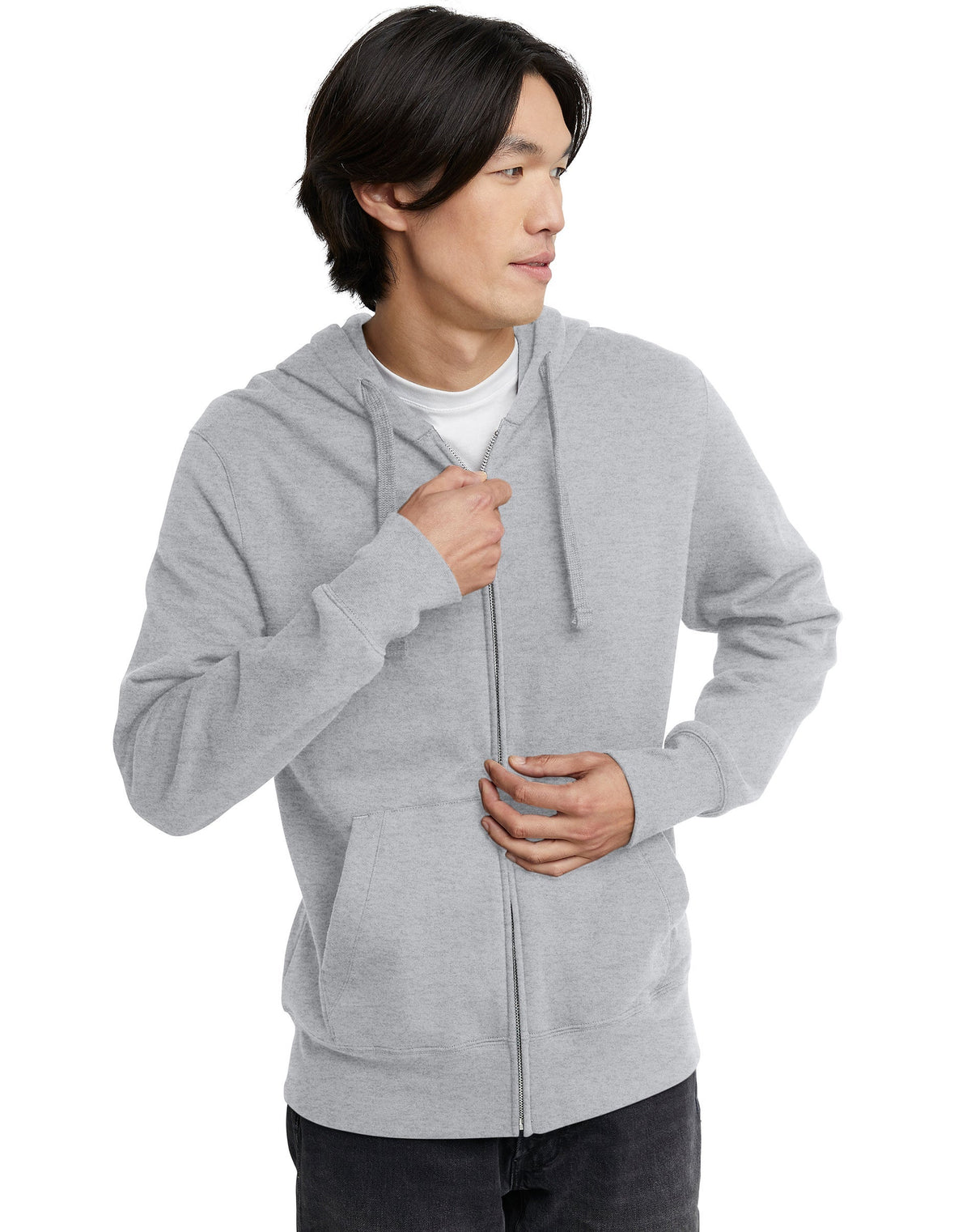 Hanes Originals Men's Zip-Up Fleece Hoodie