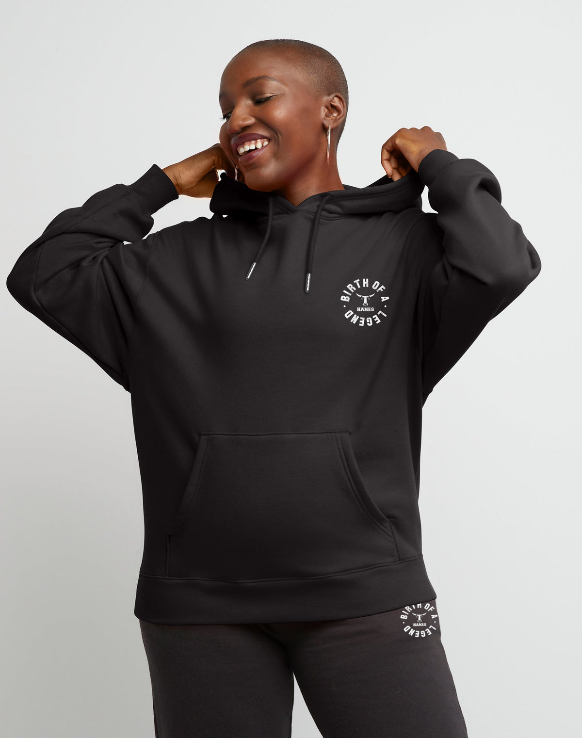 Hanes Originals Women's Fleece Hoodie, Birth of a Legend