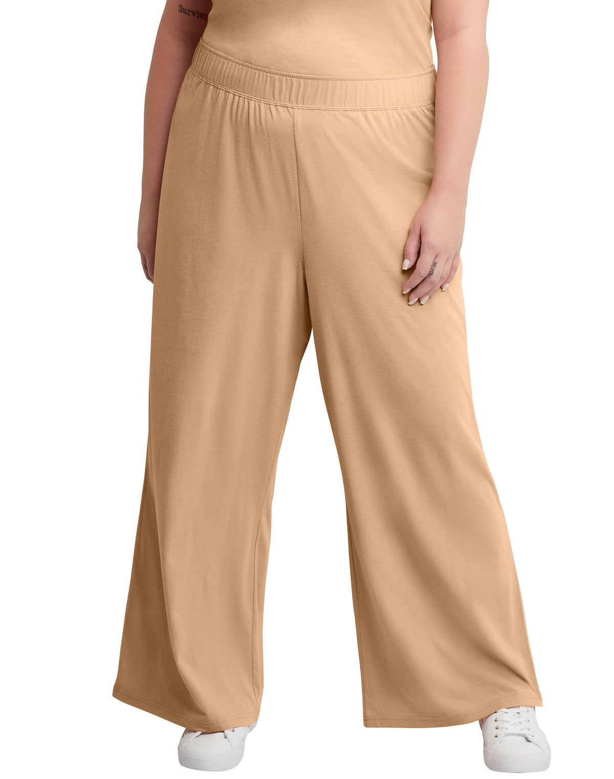 Hanes Originals Women's Soft Wash Jersey Pants, 28" (Plus Size)